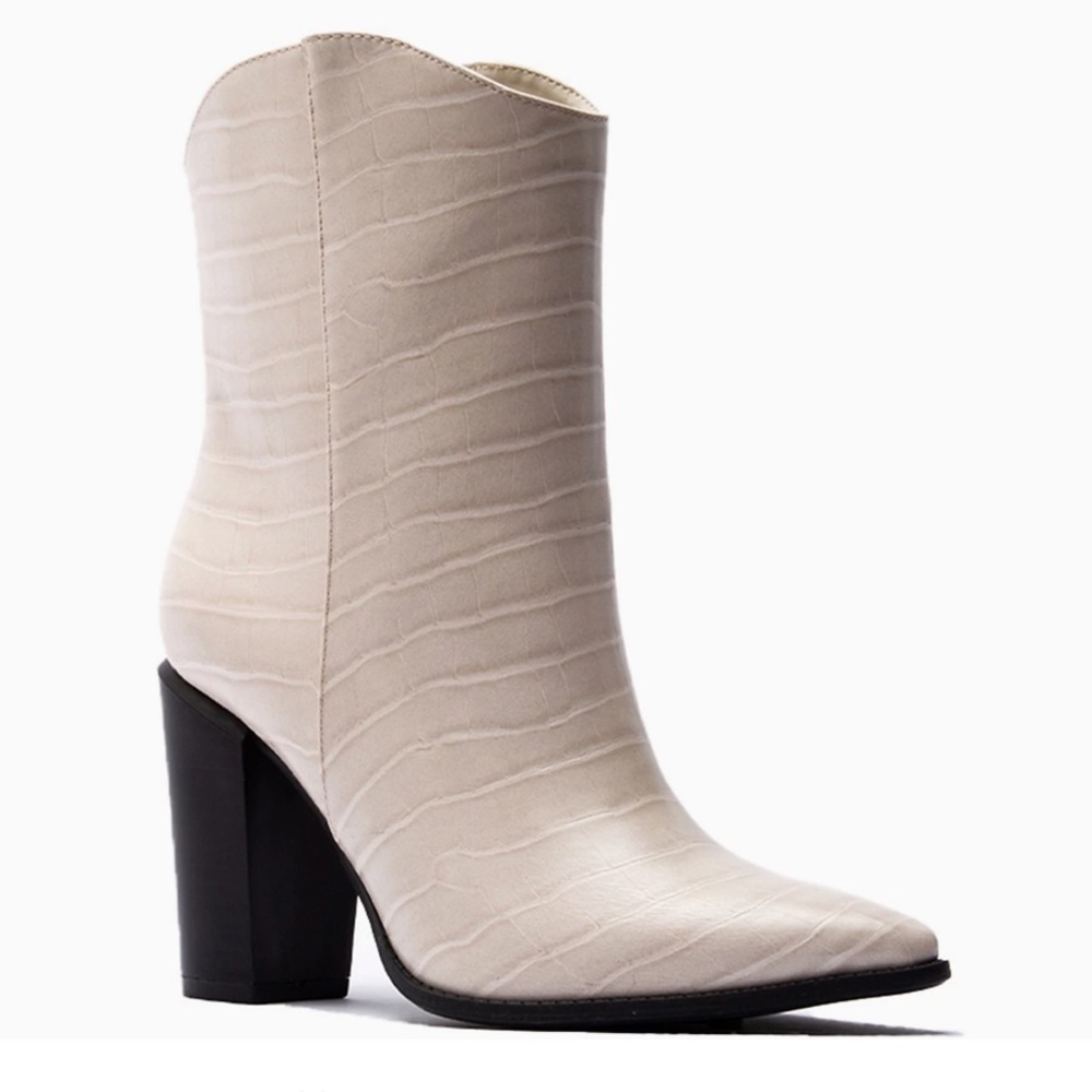 Western Ankle Croc Boot - Size 6.5